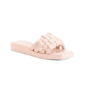 Silent D Platform Sandals Bronzally Braided in Pink